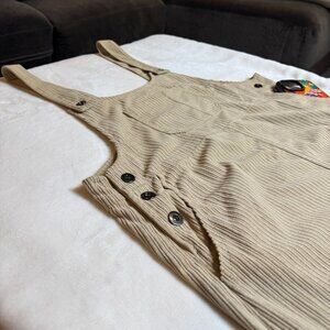 Blond & Tan Love Riche Corduroy Overall Dress